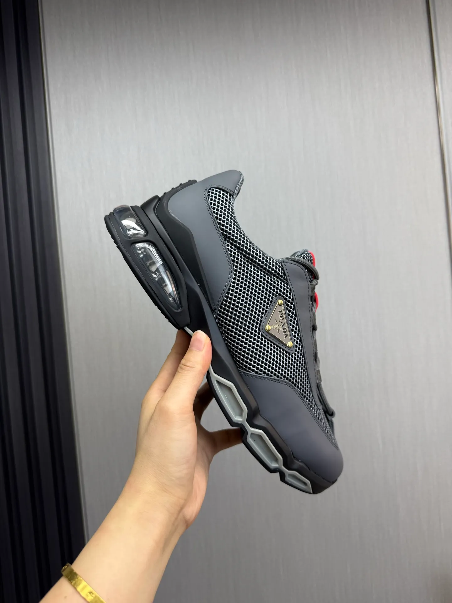 Men's shoes 💰660💰 [PRADA] Men's shoes are popular in the counter, high-quality shipments ✔️Official website synchronization, original imported cowhide with comfortable mesh + cowhide lining, 1⃣️:1⃣️reproduction, original factory air-cushioned original sole, 38-45